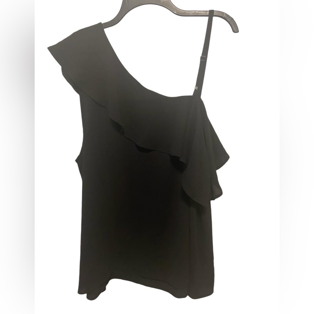 Torrid Women’s Ruffled Whimsical One shoulder Fairy Black Blouse Plus Size 3X